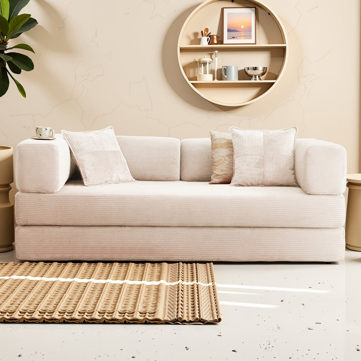 detachable armrest foldable mattress couch armless foldable - Temu