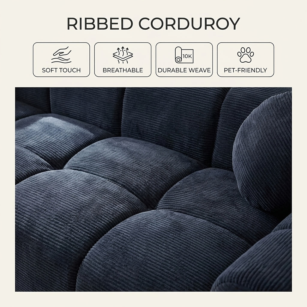 98 4 inch boneless sofa couch 2 pillows extra deep seats - Temu