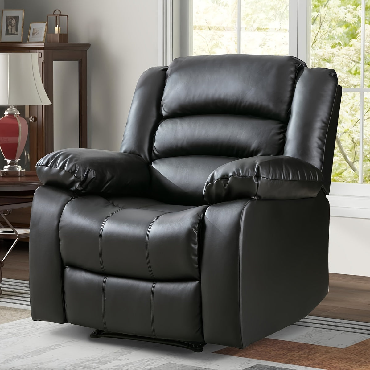 black recliner chair   arm back breathable   - Temu