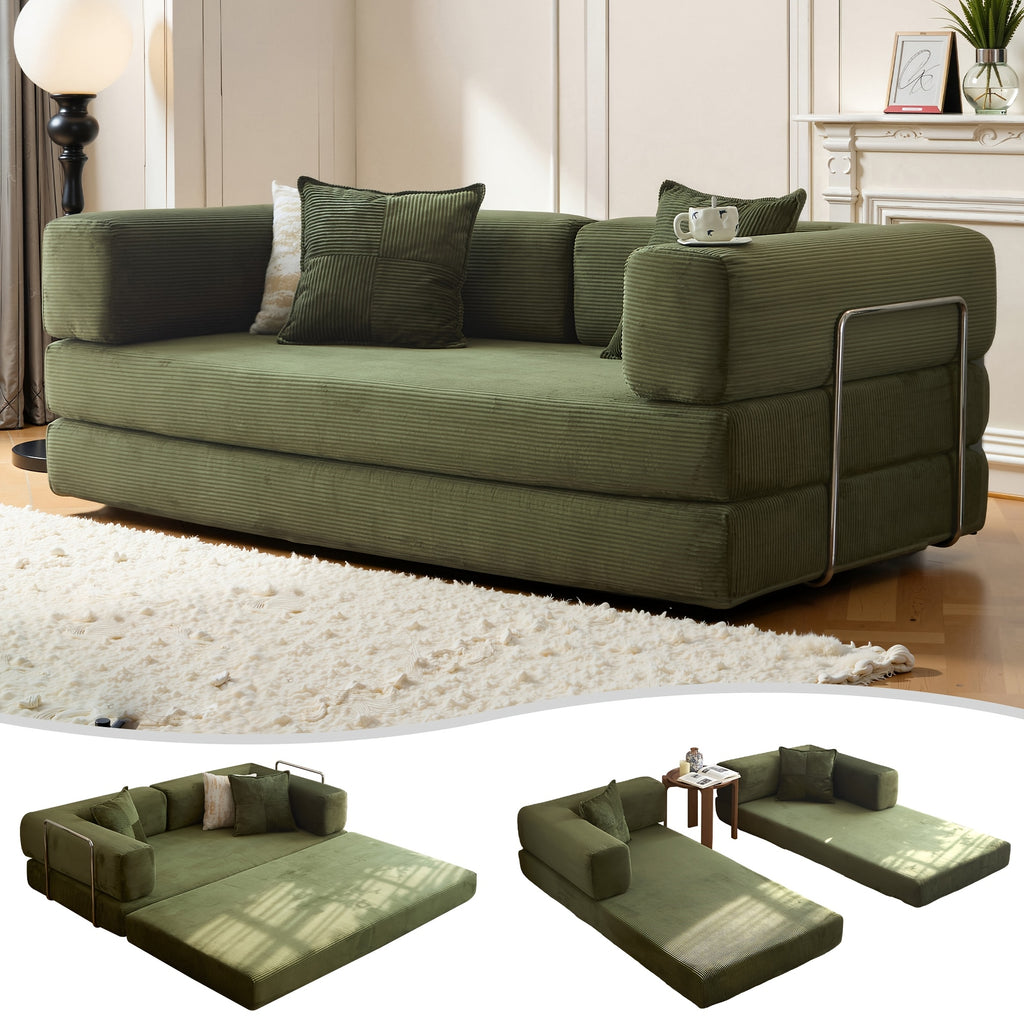 boneless sofa bed convertible   armrest pillow - Temu