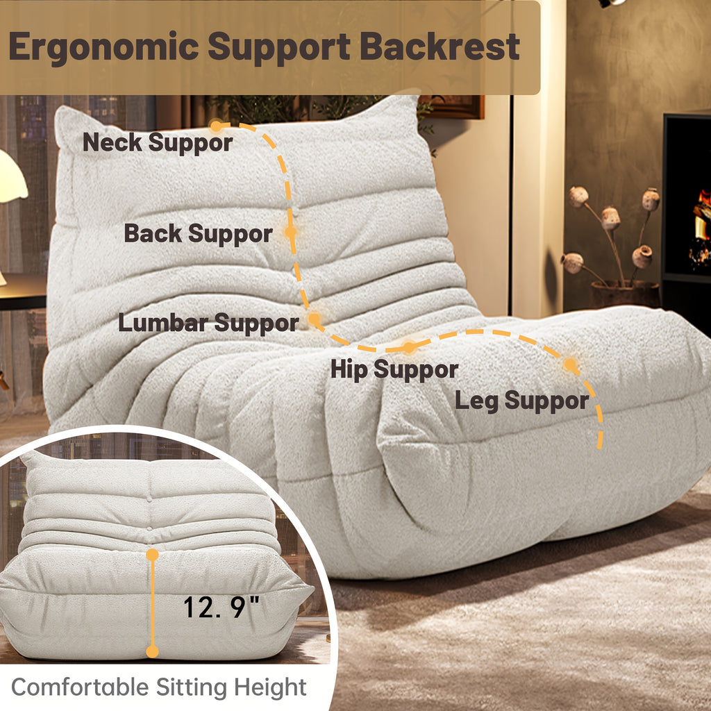 bean bag chair   chair sofa fireplace chair lazy - Temu