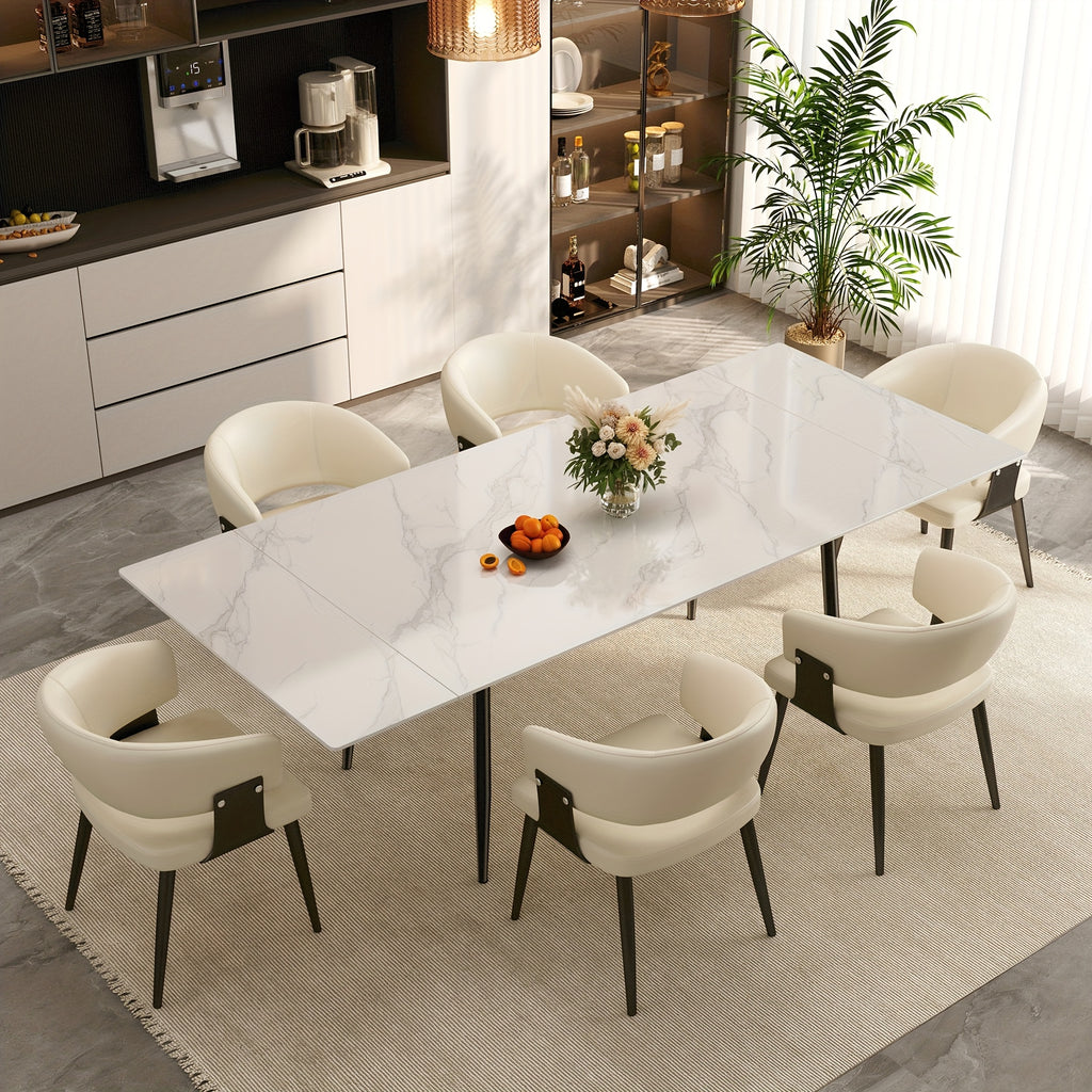 industrial style extendable dining table   metal - Temu