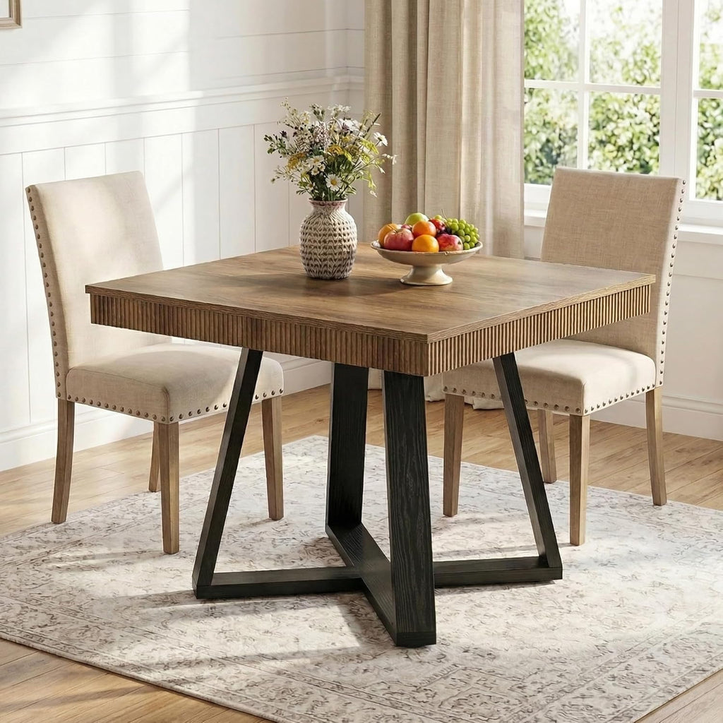 31 5 inch square dining table   rustic wood kitchen - Temu