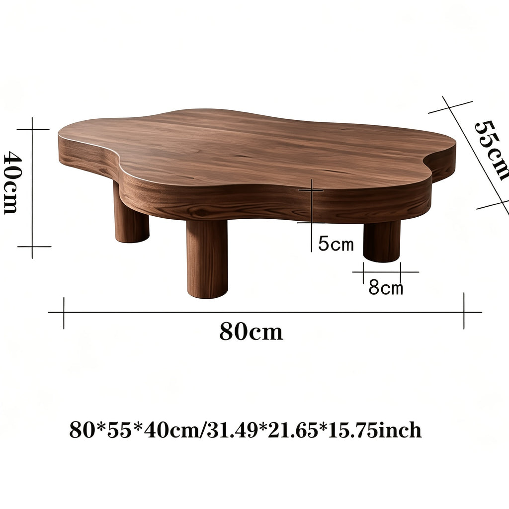 cloud shaped coffee table features thick sturdy wooden legs - Temu
