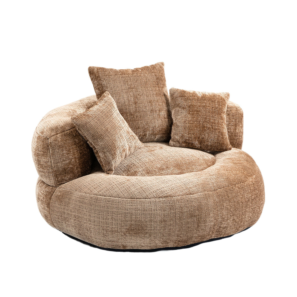 lazy sofa chenille durable   lounger high back bean - Temu