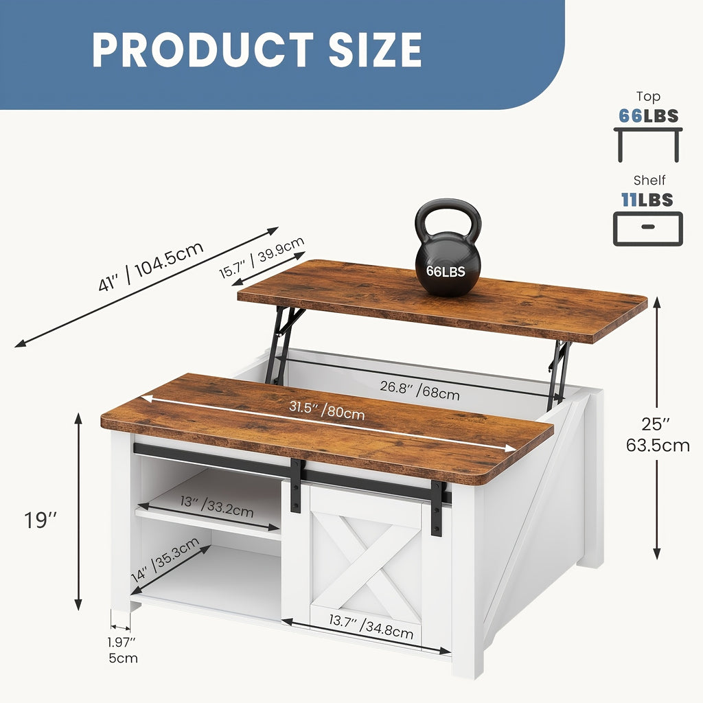 courtyard coffee table lift top coffee table hidden storage - Temu