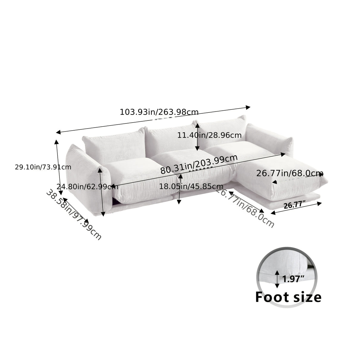 modular sofas couches l shaped sectional sofa chenille - Temu