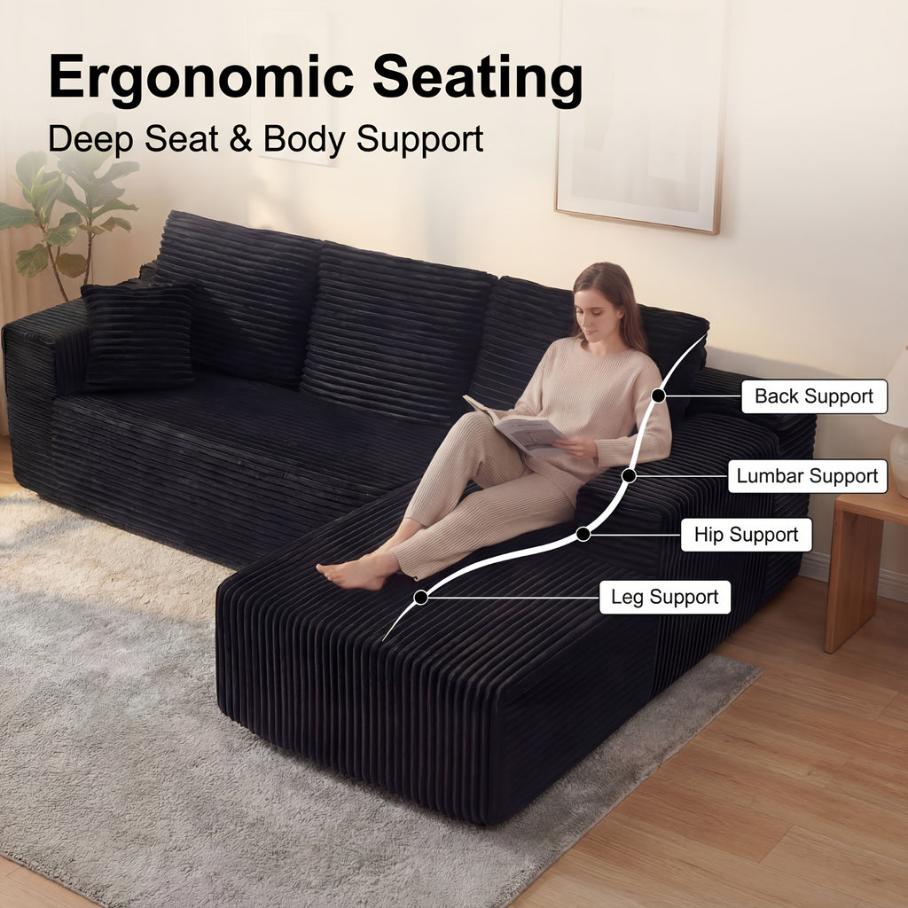 boneless couch living room modular sectional sofa plush - Temu
