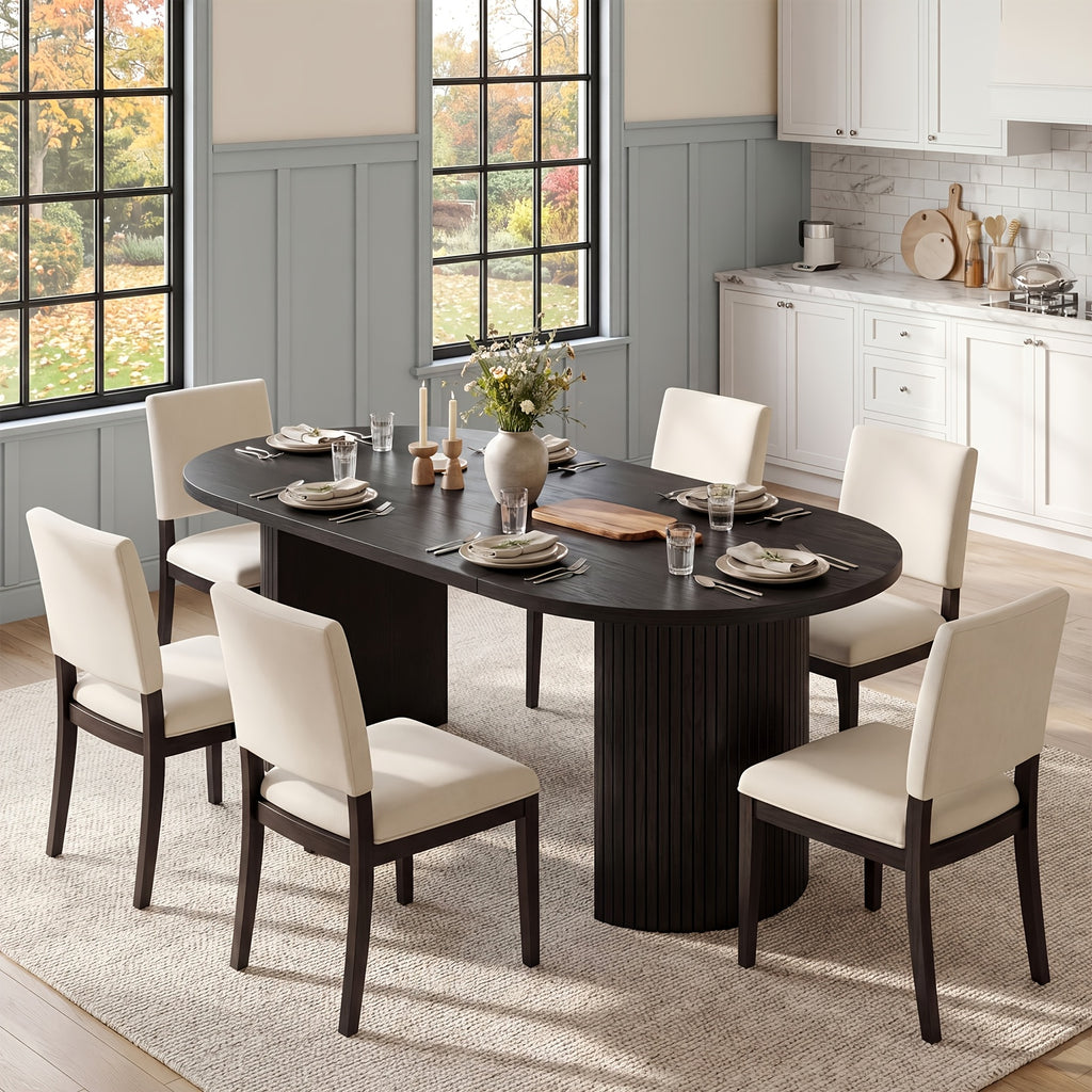 pazcasa 70 8 inch dining table 4 8 oval dining room table - Temu