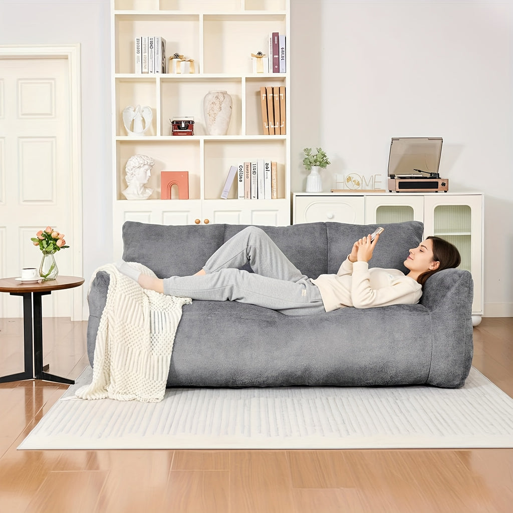 loveseat sofa oversized lounge sofa   fluffy lazy sofa - Temu