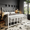 contemporary metal bed frame retro iron style head - Temu
