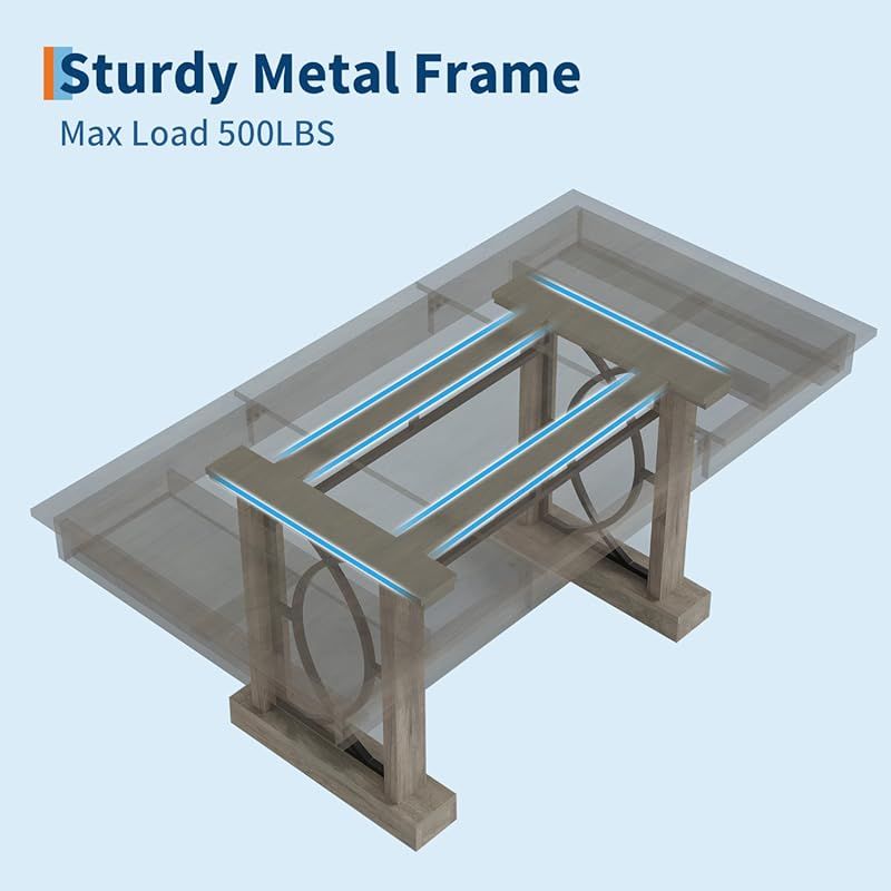 a dining table suitable 6 8 people featuring two drawers a - Temu