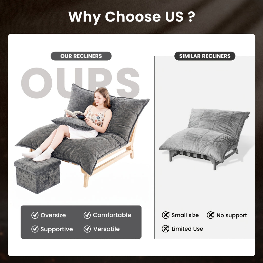 giant lounge accent chair reading living room chair big - Temu