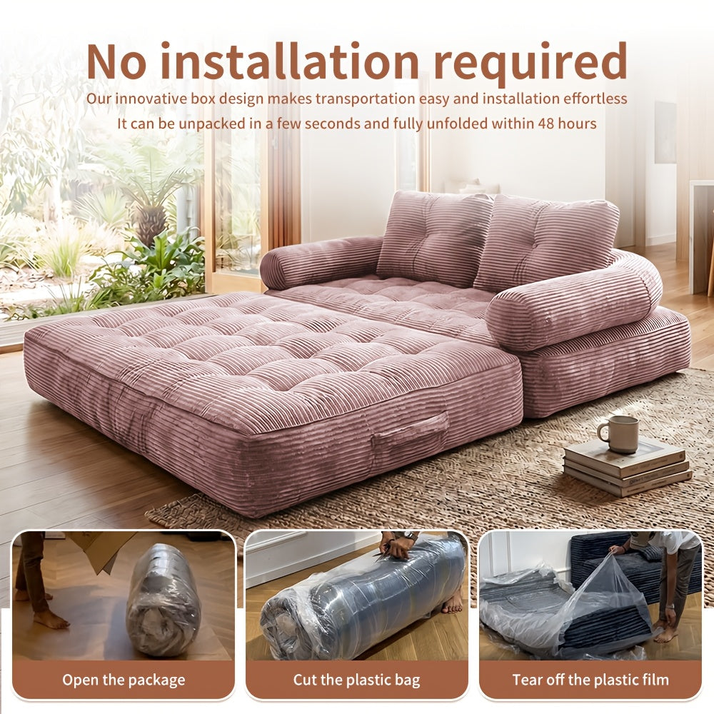 62   large cloud like modular fabric sofa 3 seater l - Temu