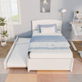 twin bed trundle wood bed frame headboard footboard wood - Temu