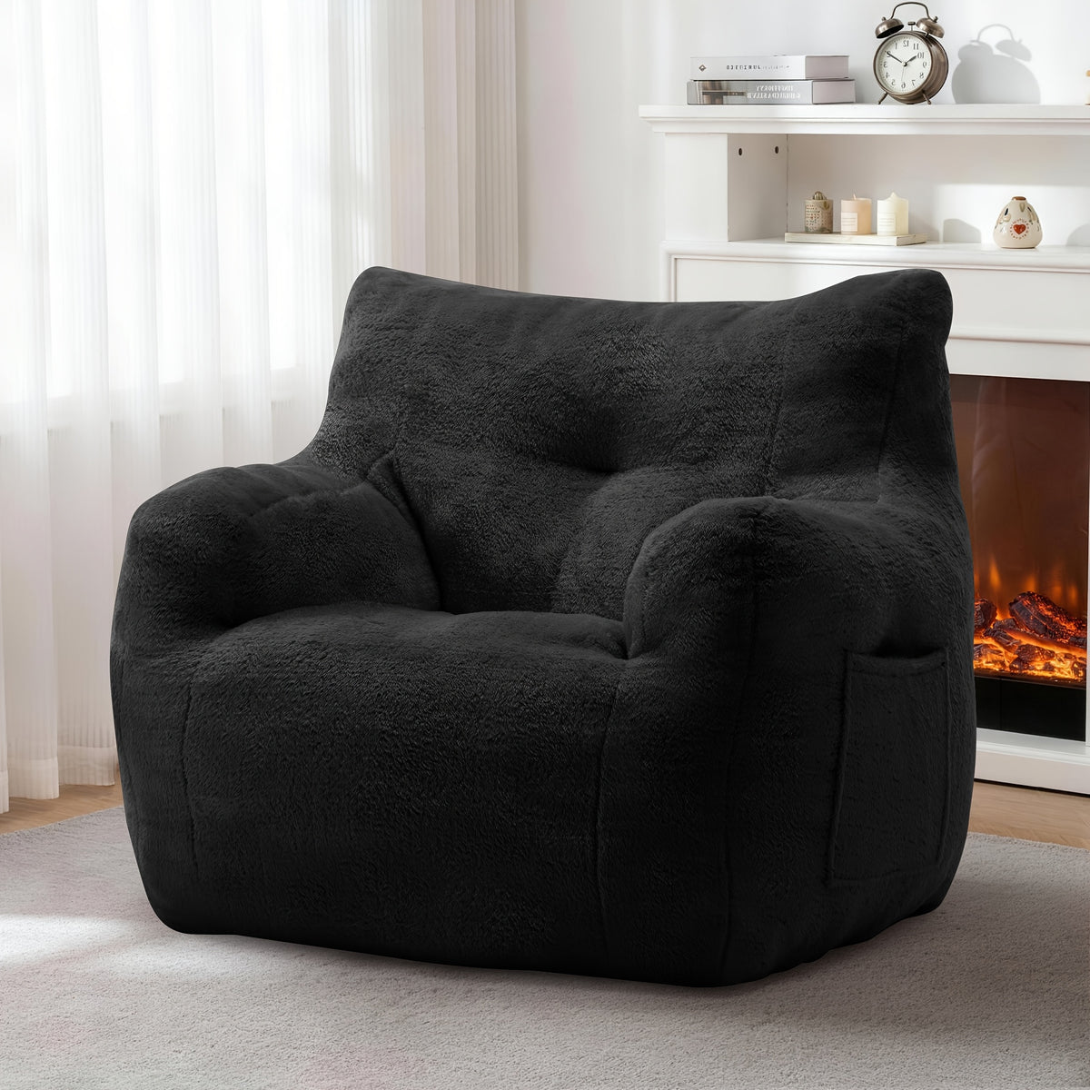 living room lounge chair medium sized   beanbag sofa - Temu