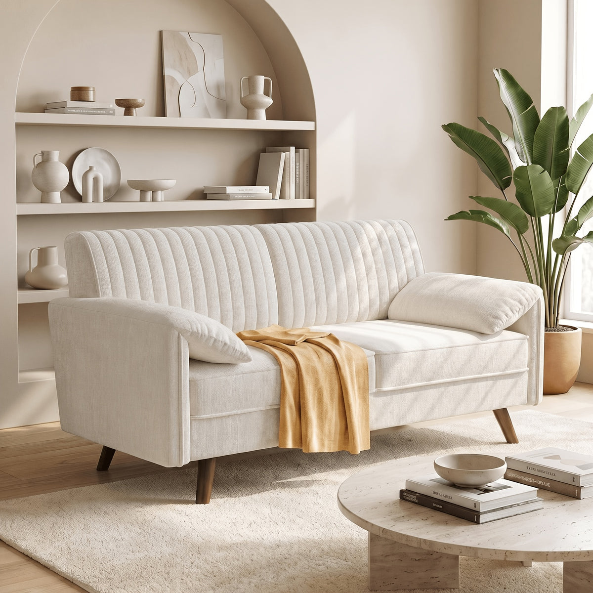 1pc 64 5 chenille loveseat soft padded   compact 2 seater - Temu