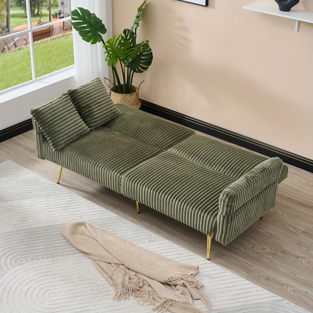 79 inch fleece foldable sofa bed foldable armrests suitable - Temu