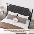 queen size canopy bed frame storage drawers upholstered - Temu