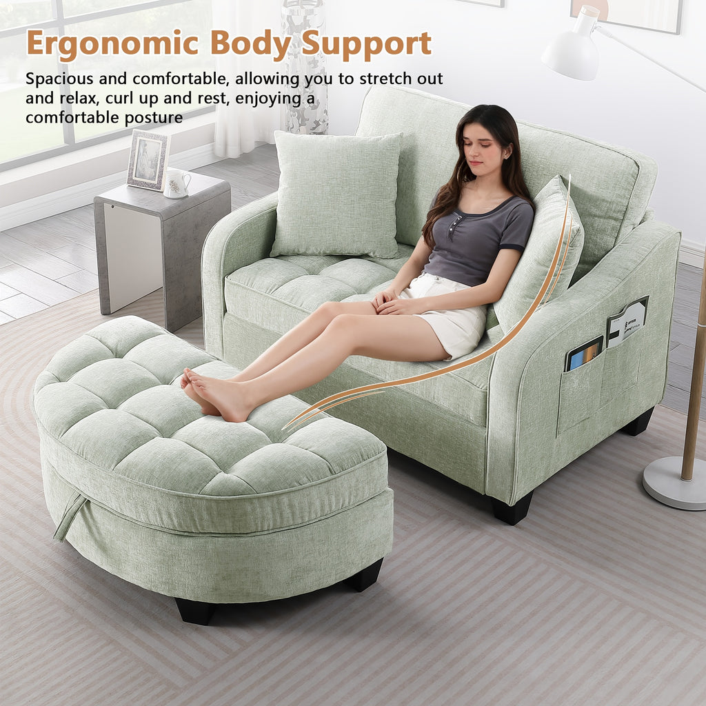 double sofa double sofa chaise longue irregular armrests - Temu