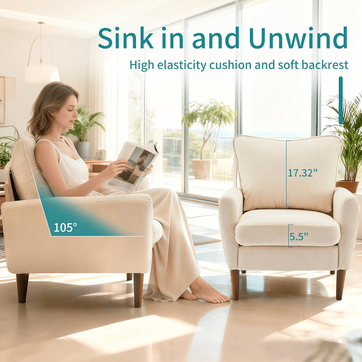light luxury comfortable single armchair   guest - Temu