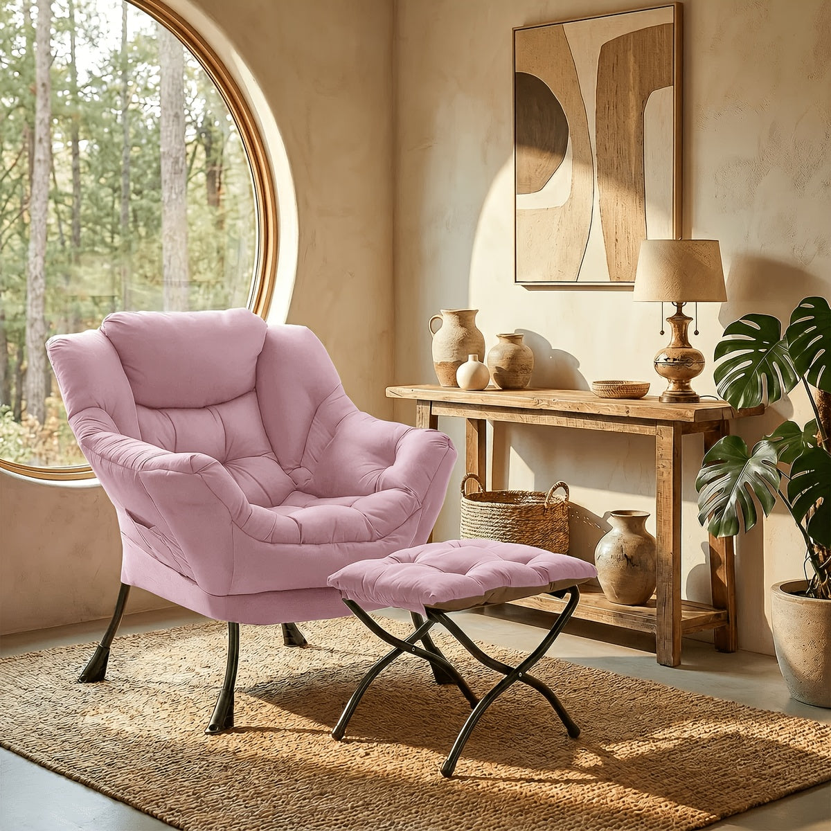 foldable   modern comfy lounge chair large - Temu
