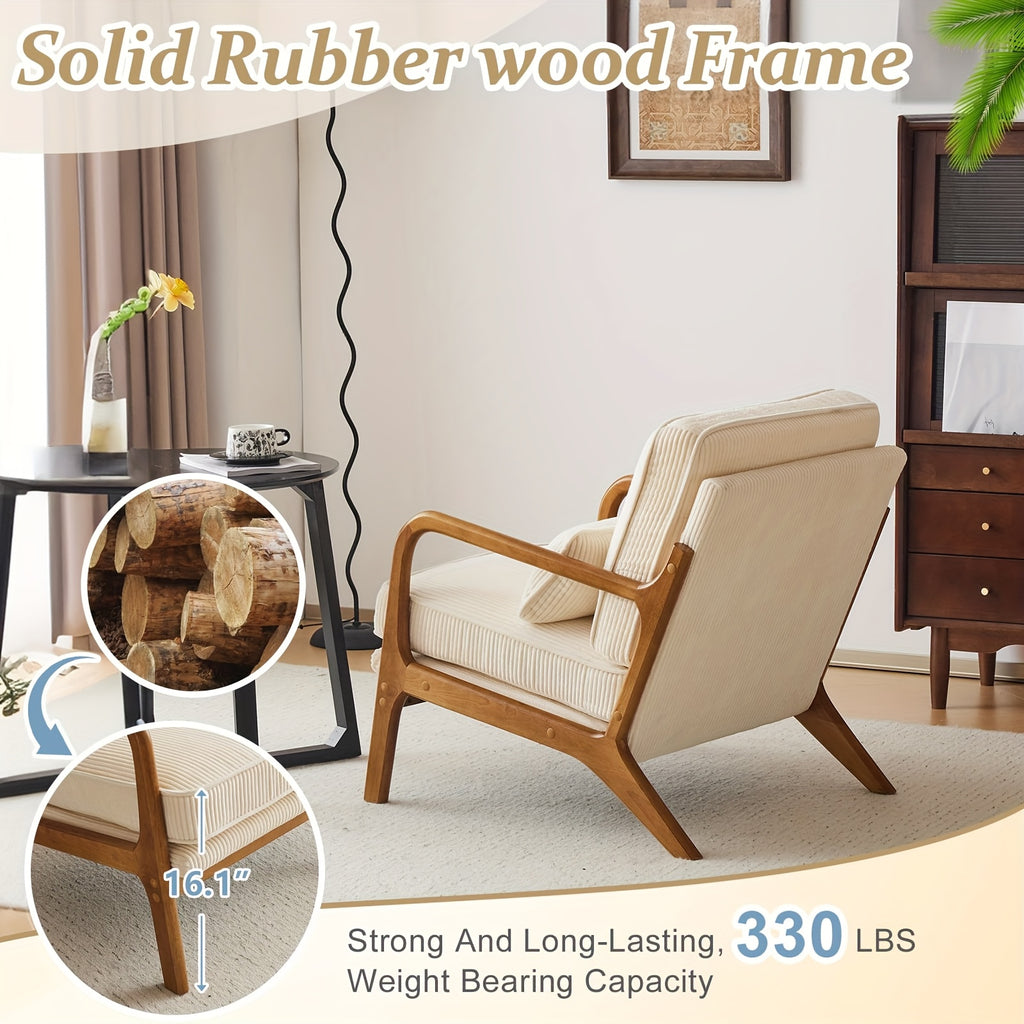 corduroy accent chair   century - Temu