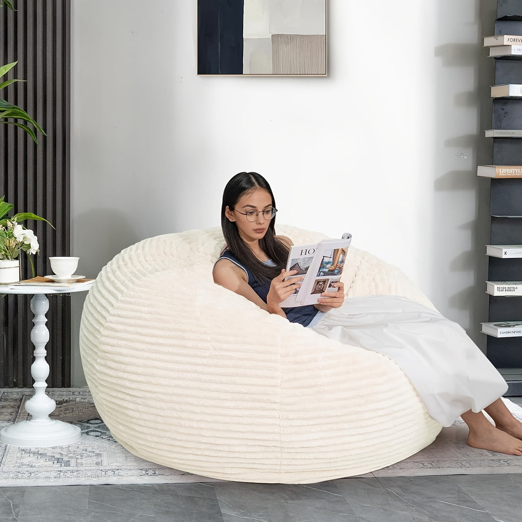 memory foam bean bag chair ultra soft microfiber washable - Temu