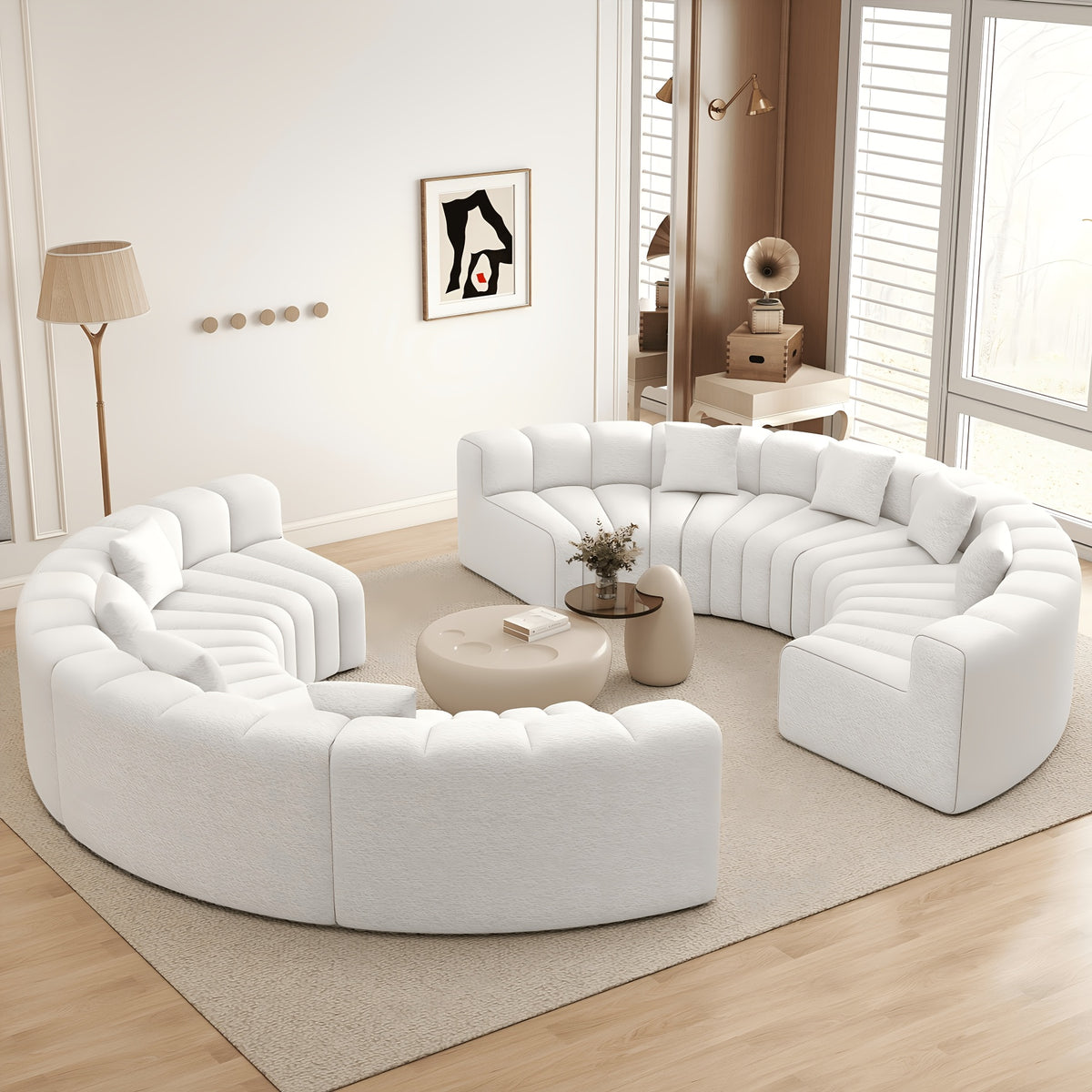 luxury modular sectional sofa foam cushioning chaise lounge - Temu