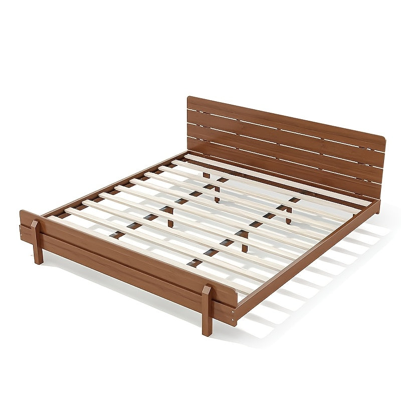 king size bed frame stylish headboard reinforced - Temu