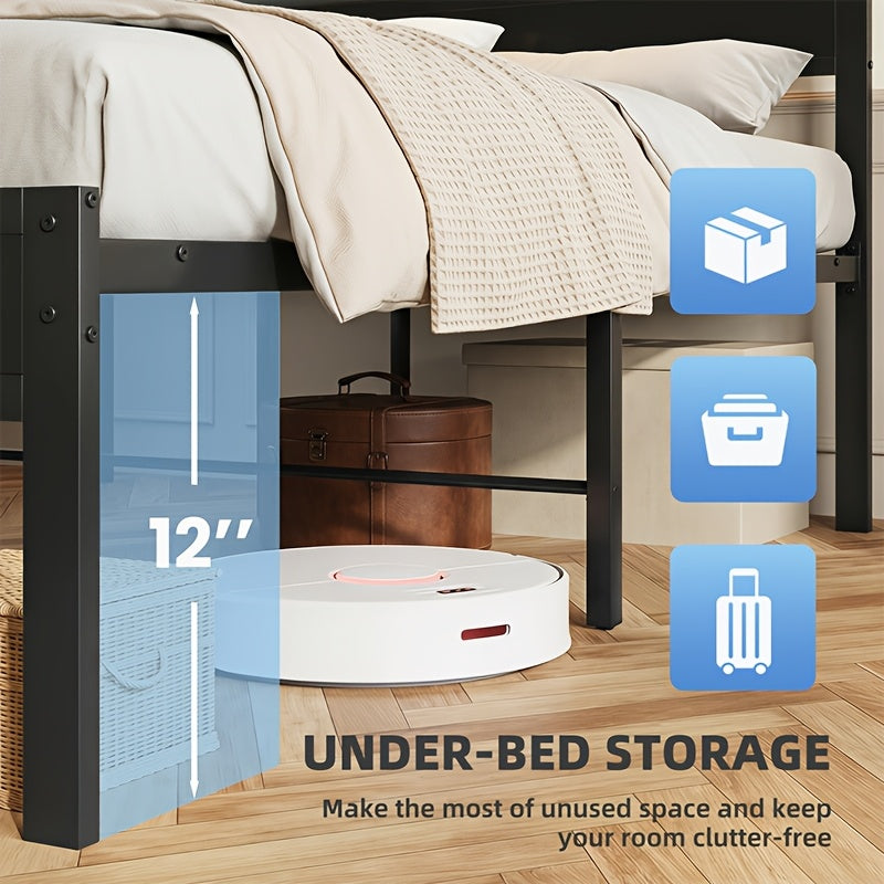 black led platform bed frame charging station 3 tier side - Temu