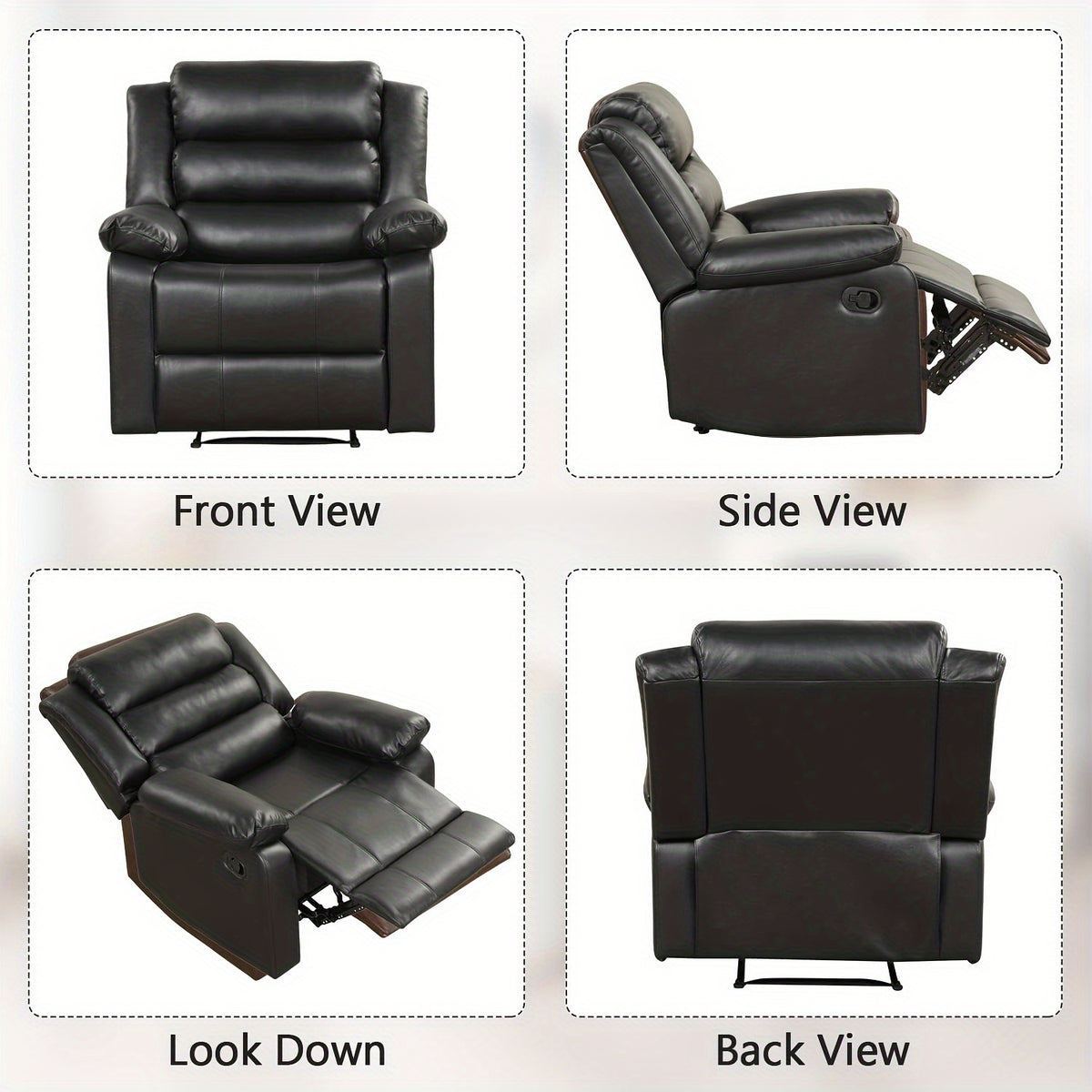 black recliner chair   arm back breathable   - Temu