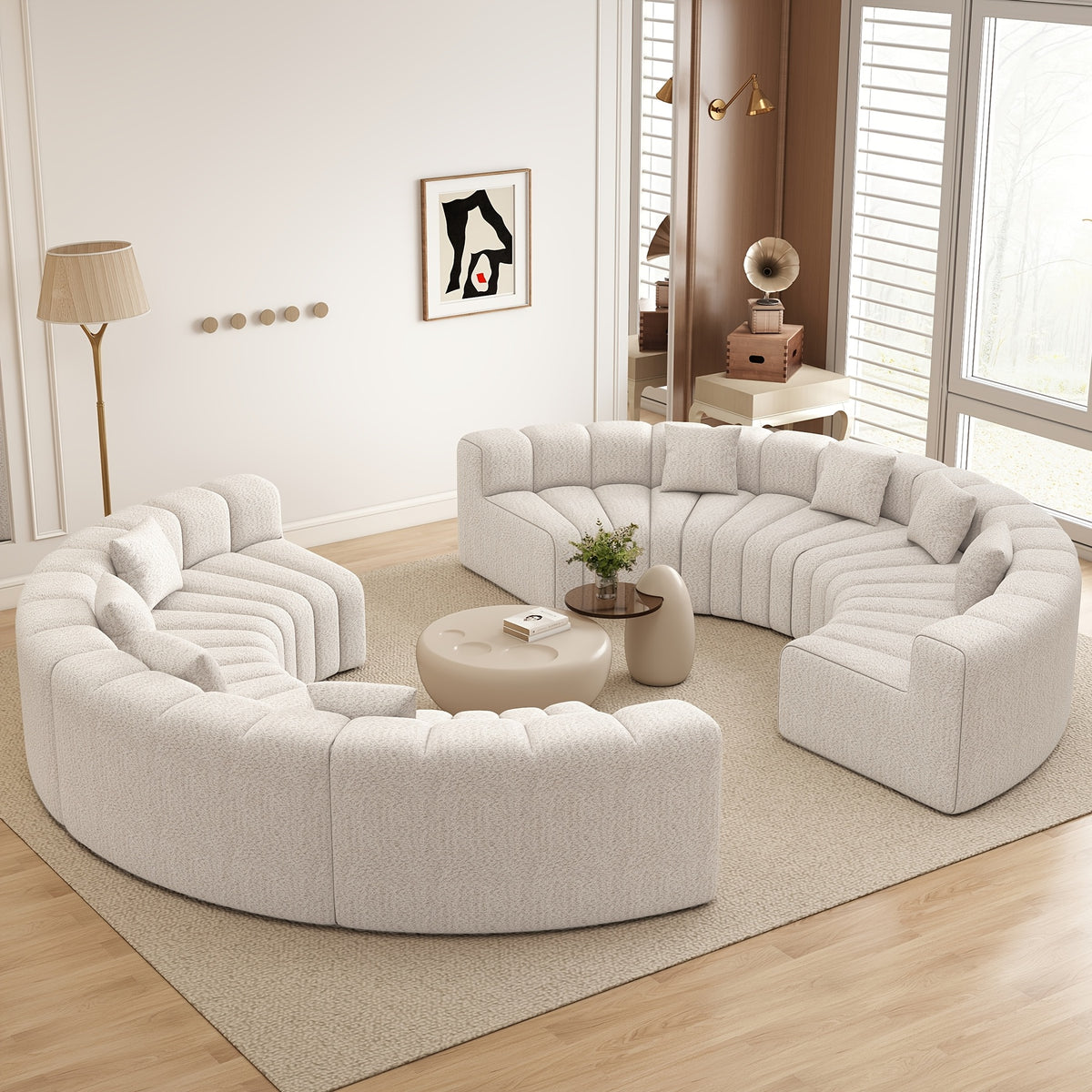 luxury modular sectional sofa foam cushioning chaise lounge - Temu