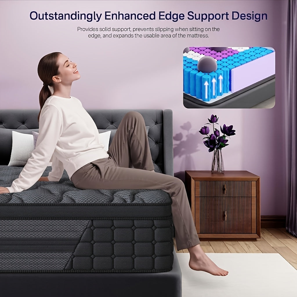 luxurious gel memory foam mattress hypoallergenic medium - Temu