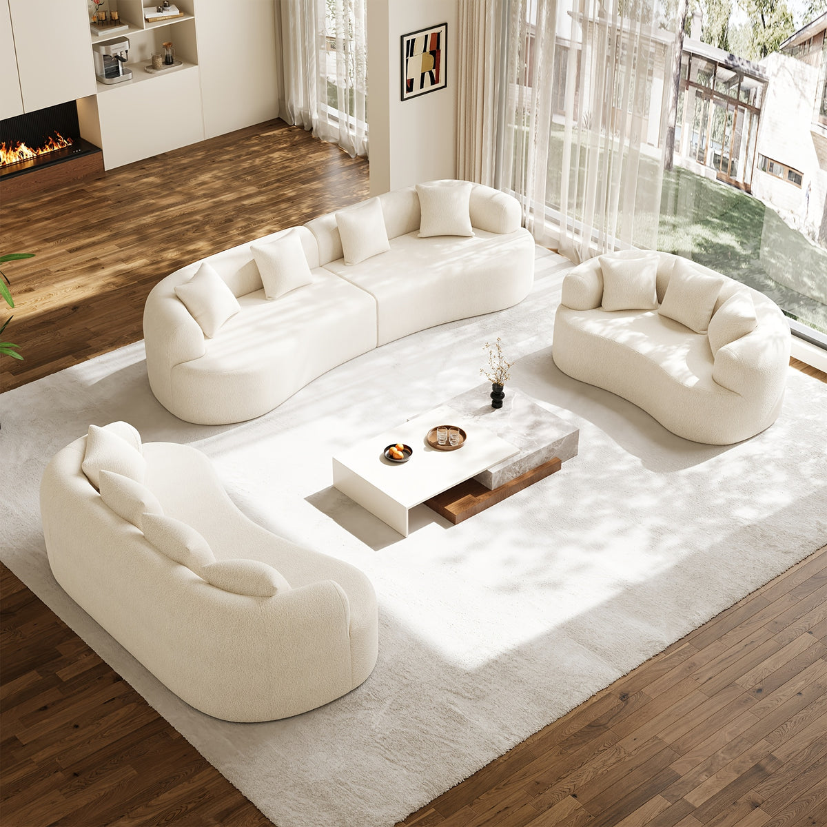 modern 69 2 seater 107 3 seater 131 3 seater oversized - Temu