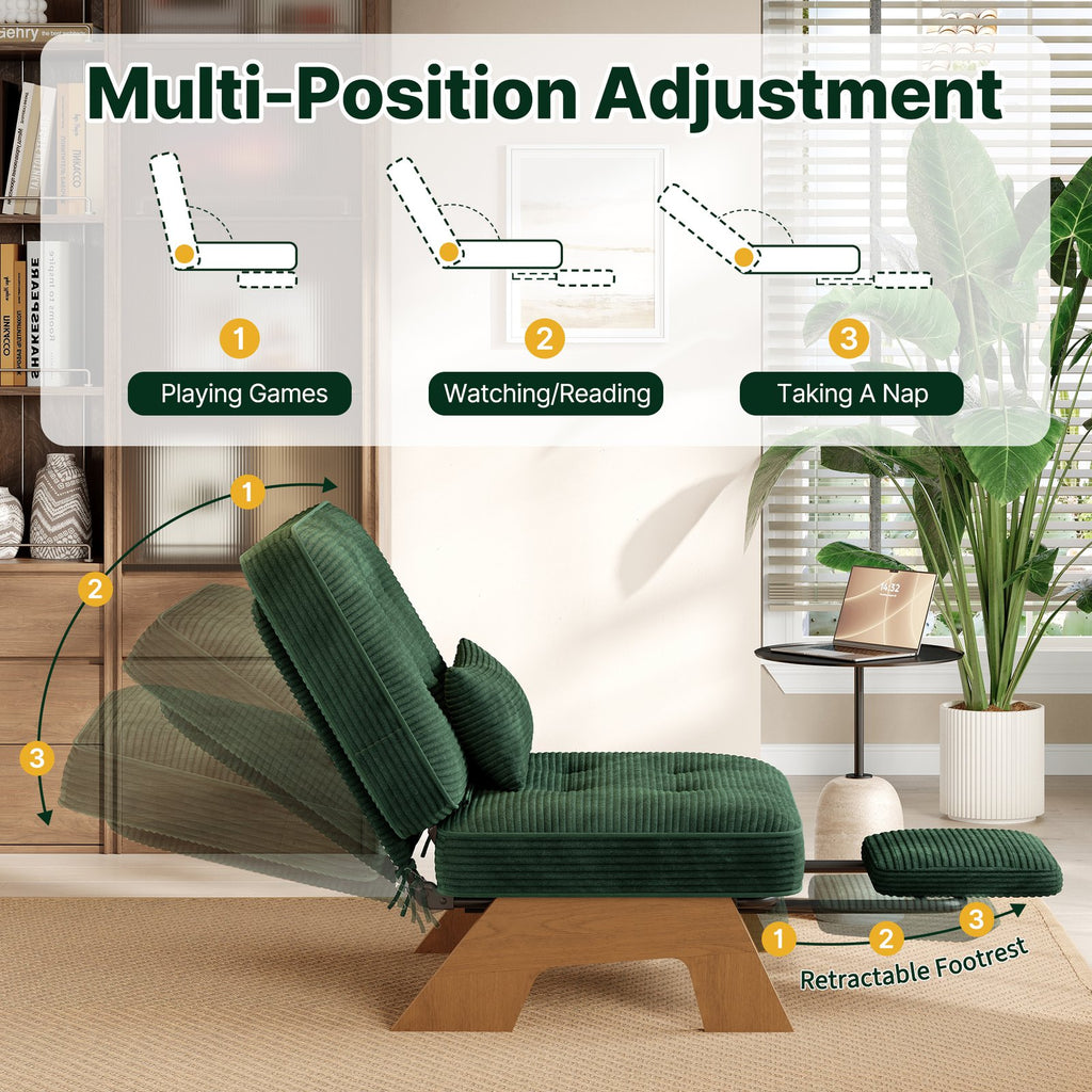 modern accent chair   lounge chair 3 level adjustable - Temu