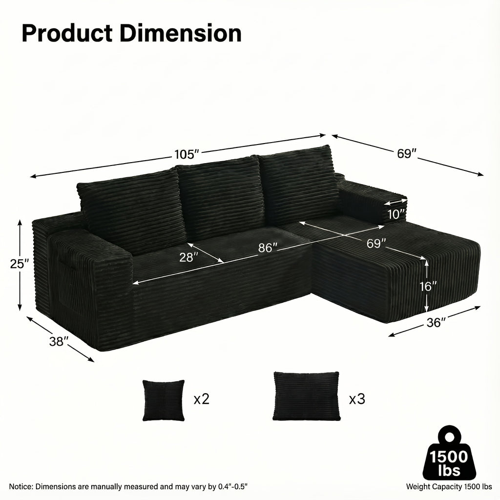boneless couch living room modular sectional sofa plush - Temu