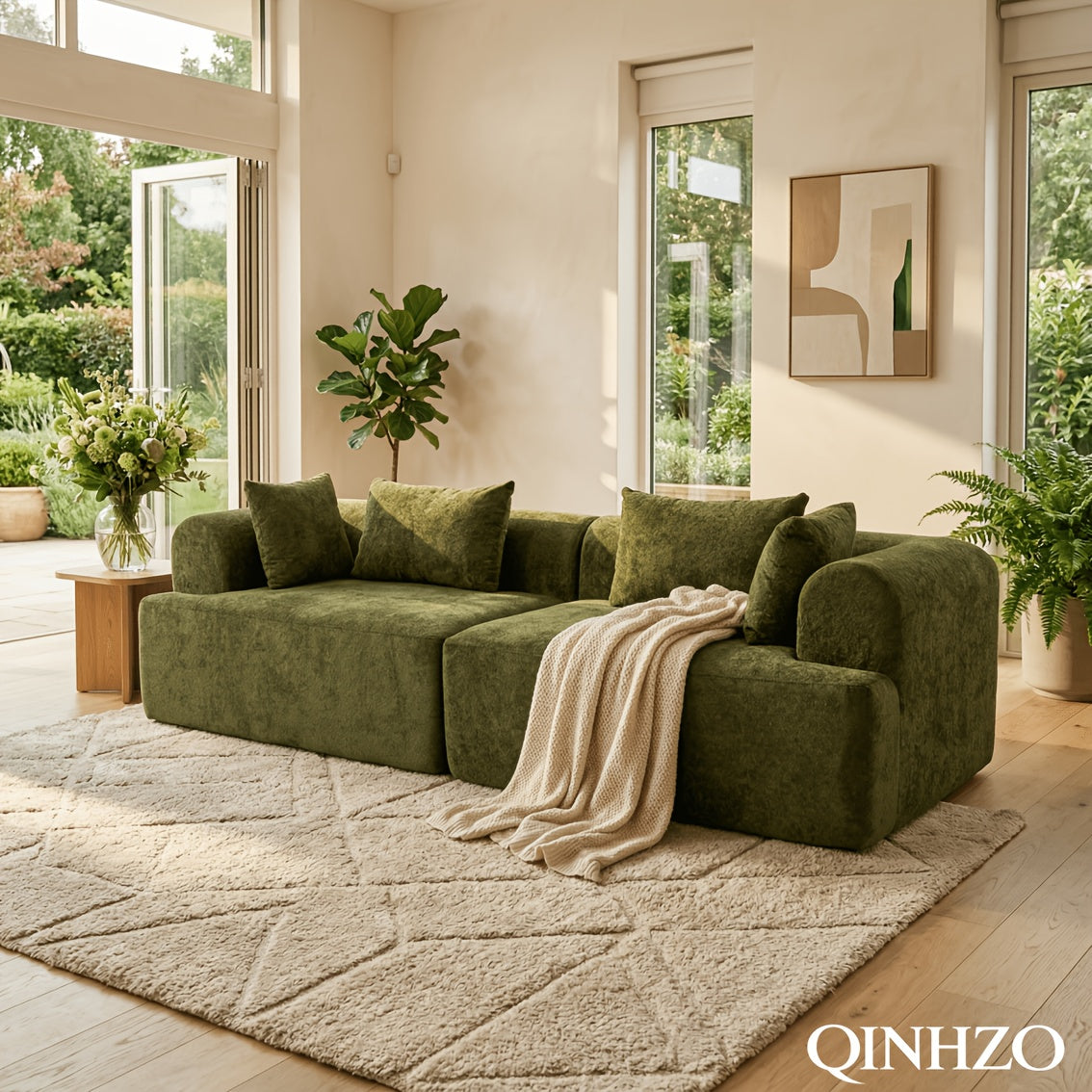97 66 compressed   couch deep seat floor sofa 4 - Temu