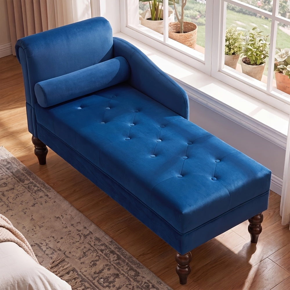 soft chenille upholstered chaise lounge indoor right armrest - Temu
