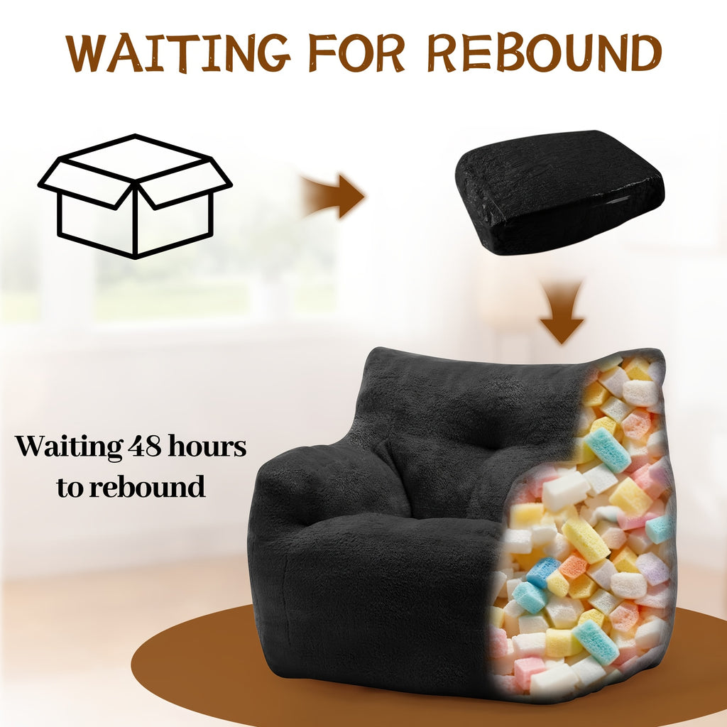 living room lounge chair medium sized   beanbag sofa - Temu