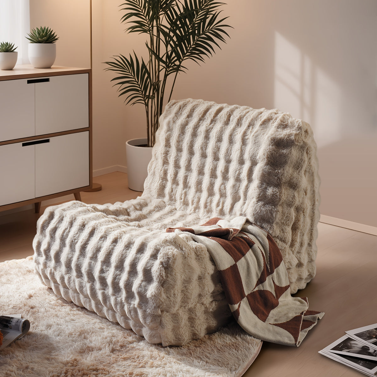 ultra soft lazy sofa chair bean bag chair   comfortable - Temu
