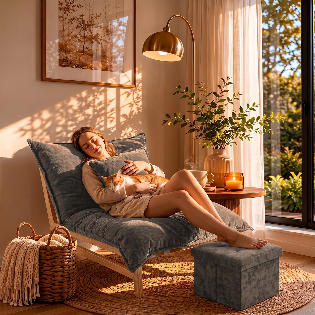 giant lounge accent chair reading living room chair big - Temu