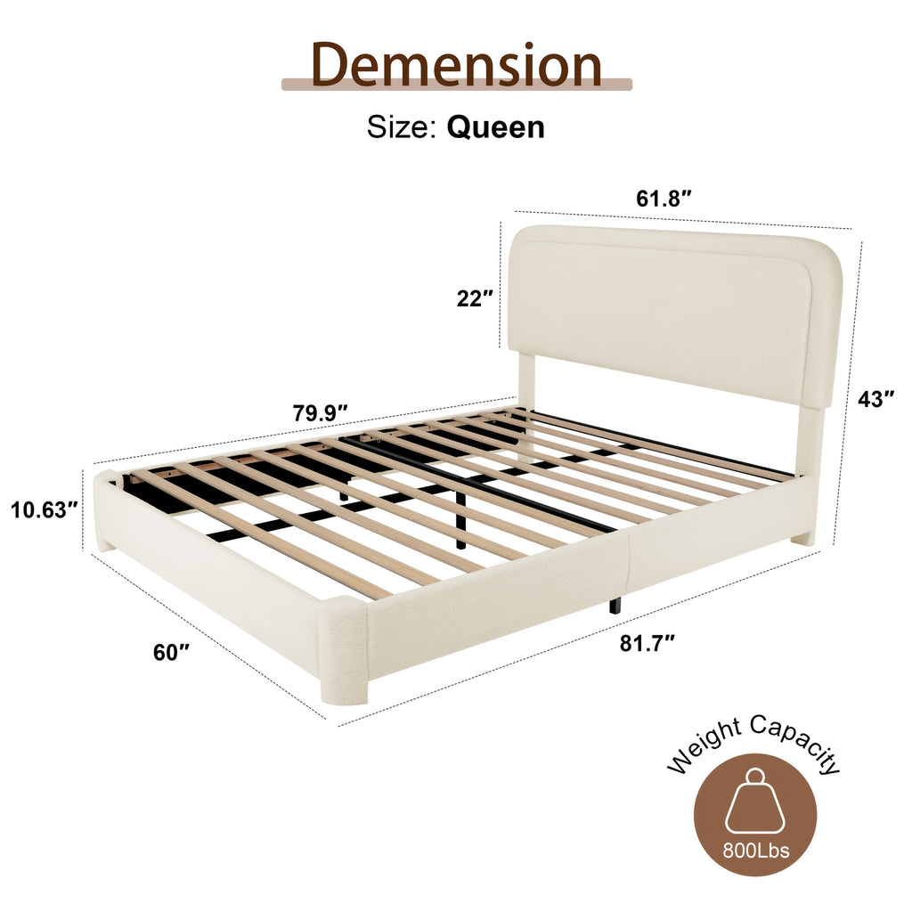 full queen king size bed frame adjustable headboard - Temu