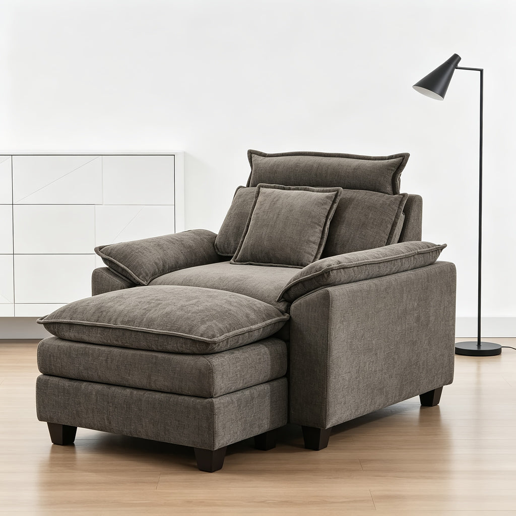 46 inch     oversized chenille accent chair - Temu