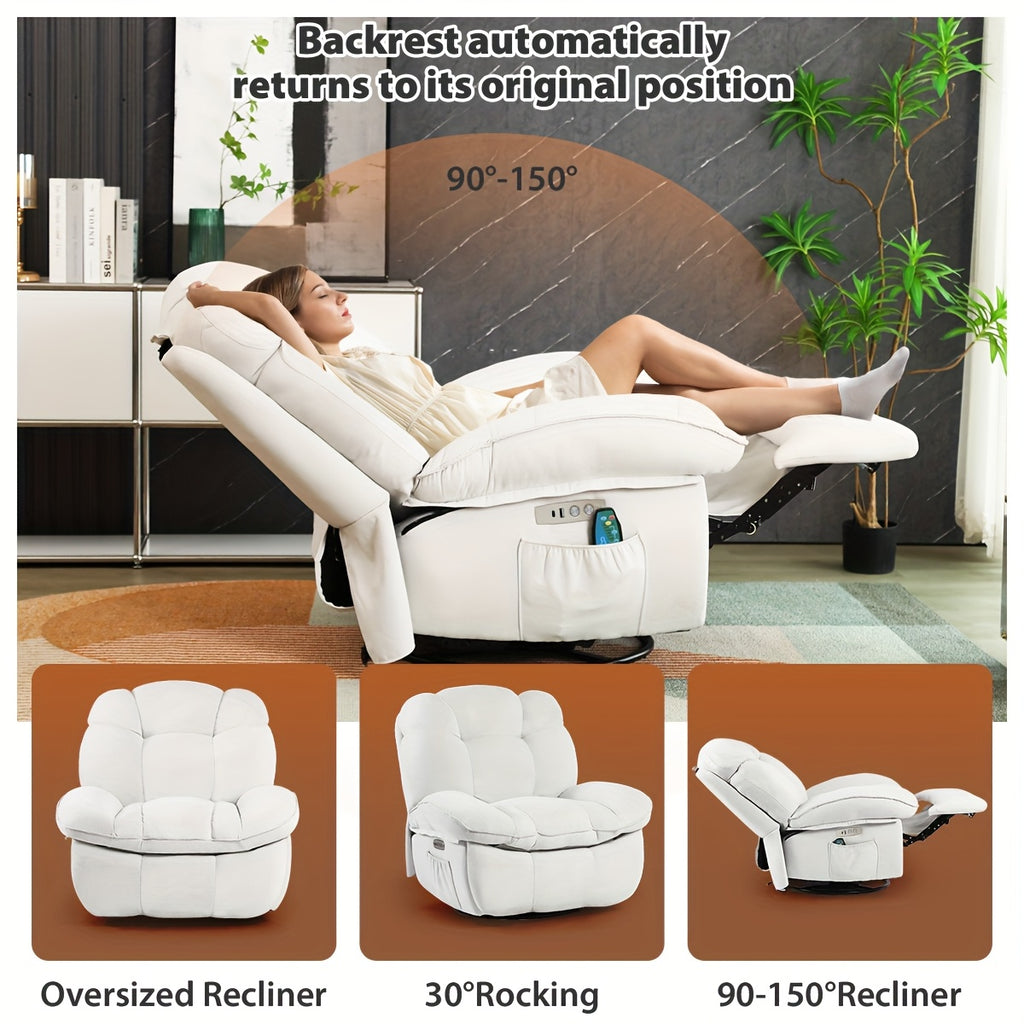 chair swivel rocking recliner chair massage - Temu
