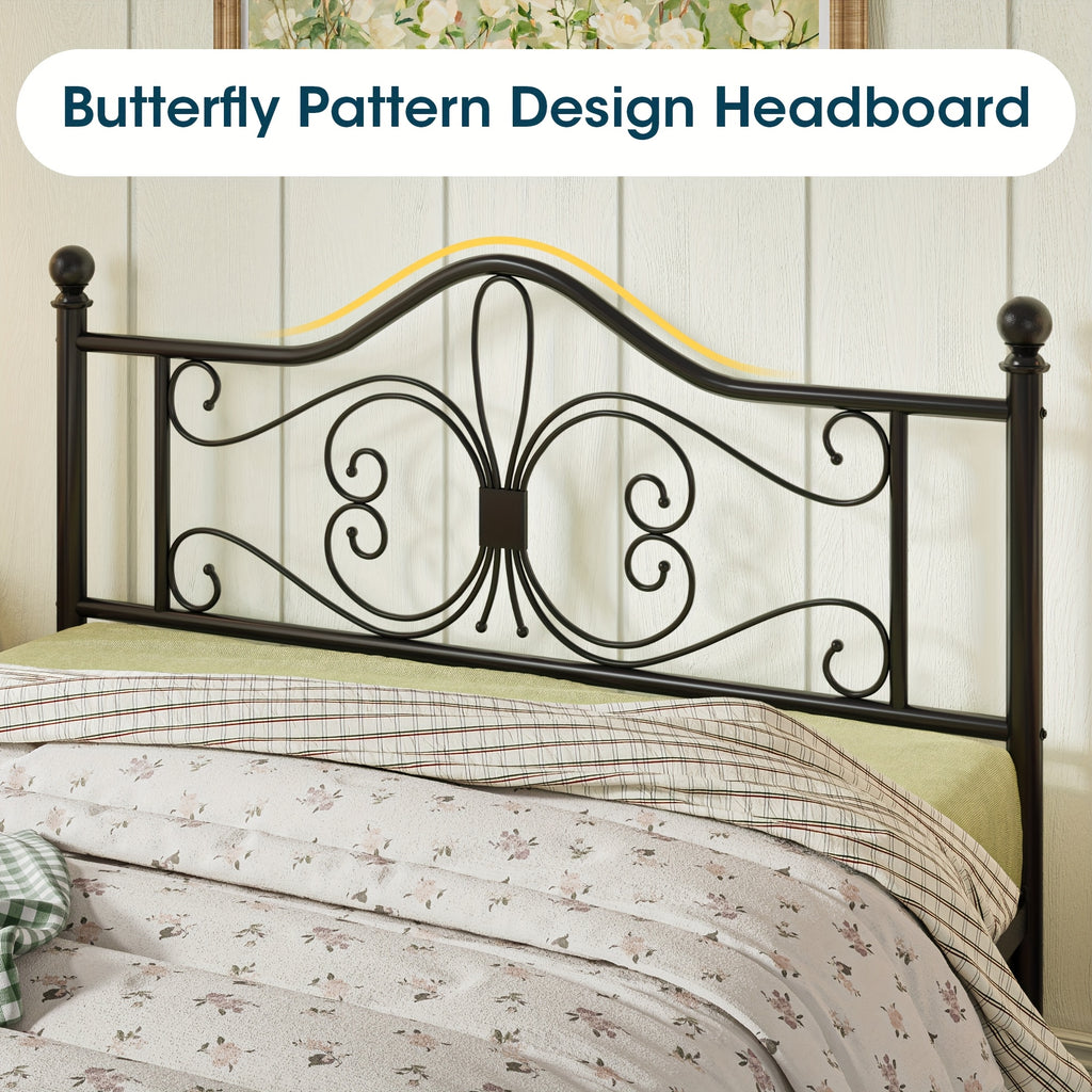 metal bed frame headboard platform bed   - Temu