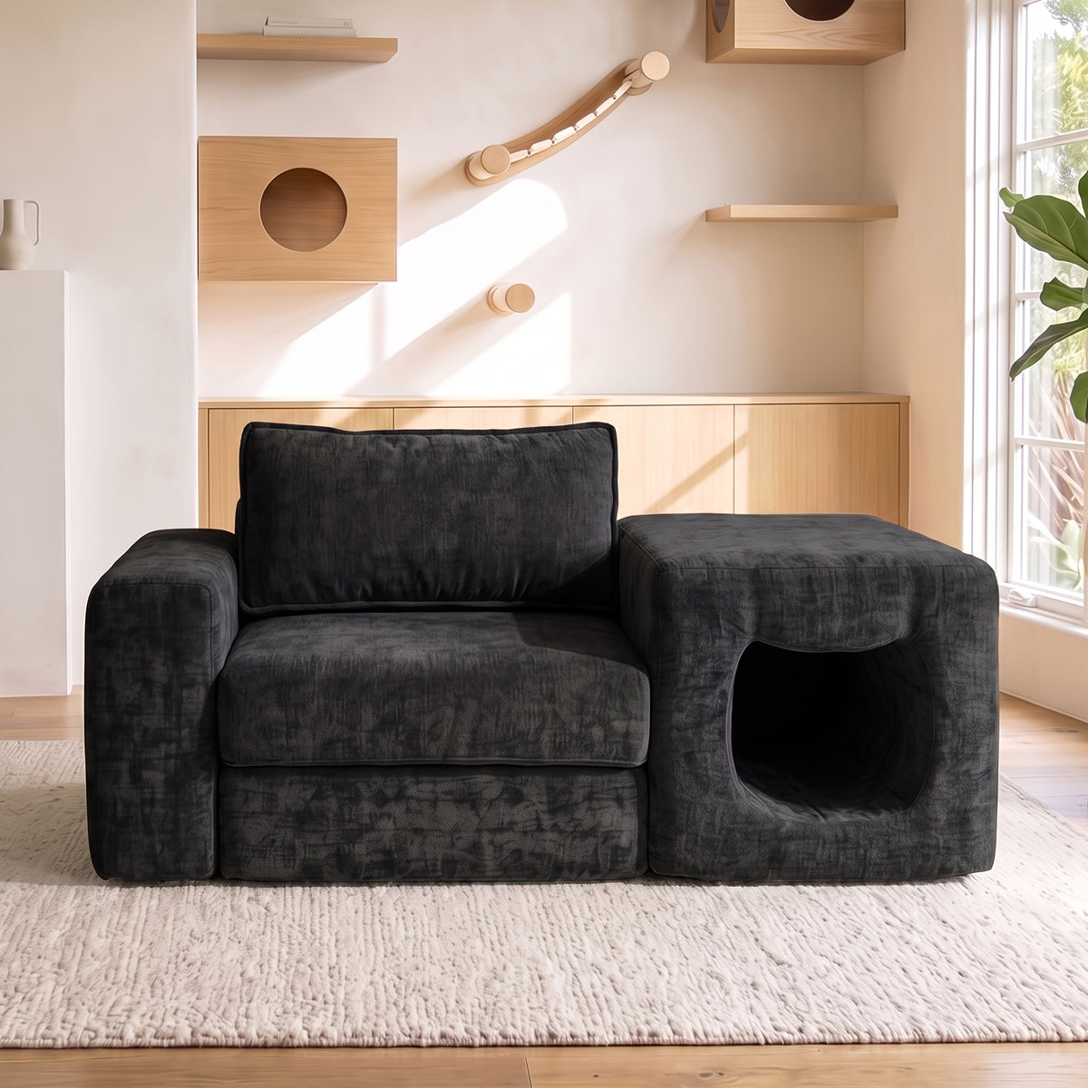 pet friendly chaise lounge chair built in cat house suitable - Temu