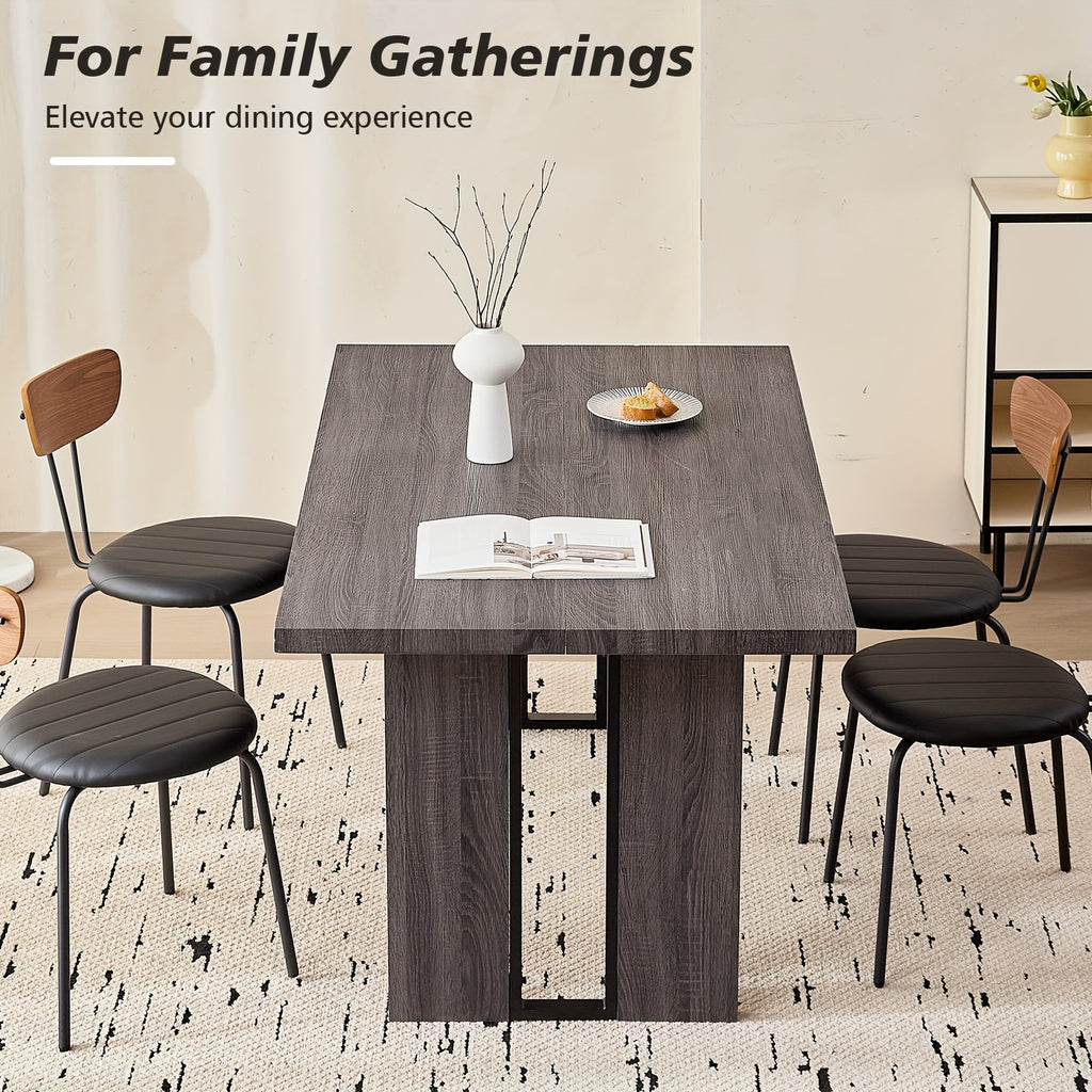 63 rectangle dining table 4 6 35 4 widen tabletop farmhouse - Temu