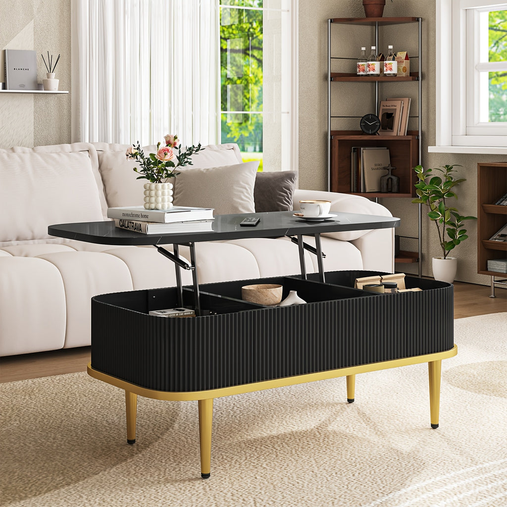 lift top coffee table modern oval coffee table living - Temu