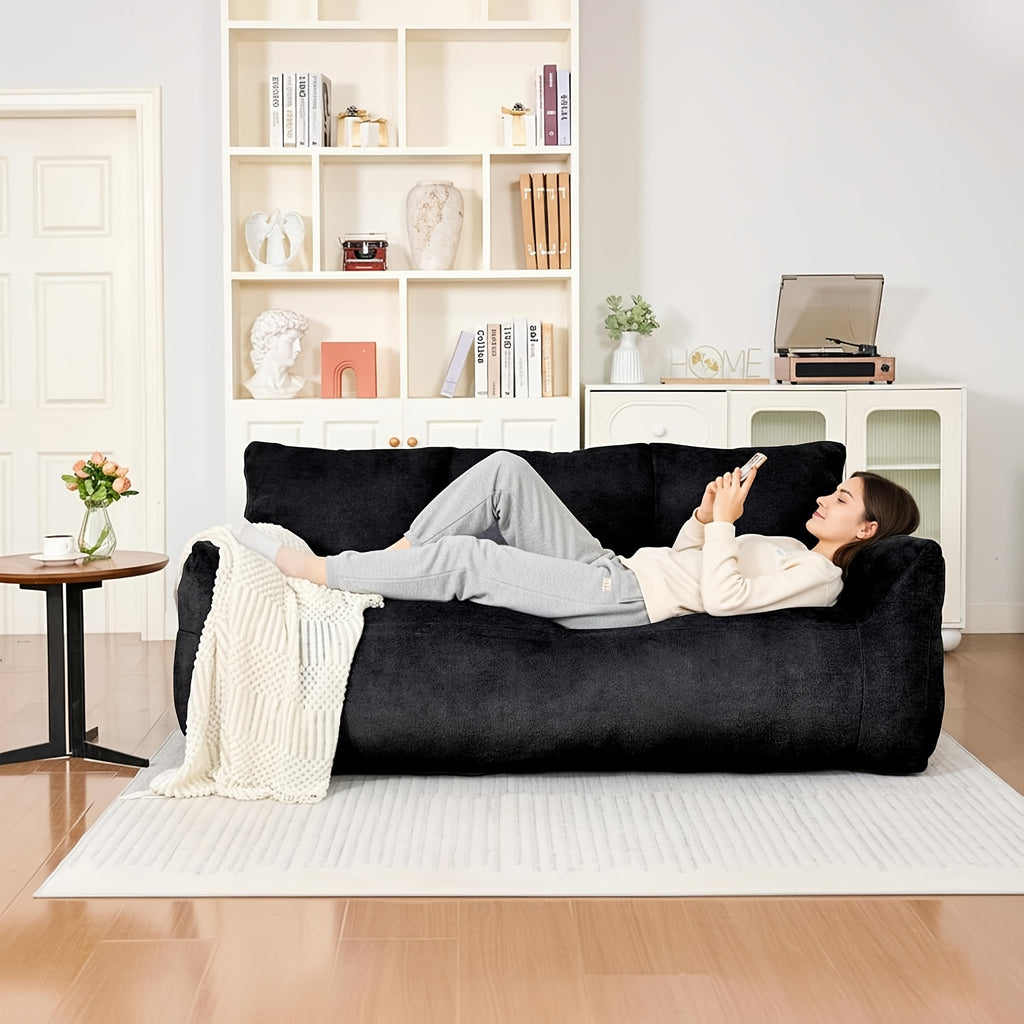 loveseat sofa oversized lounge sofa   fluffy lazy sofa - Temu